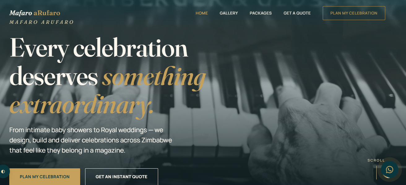 Mafaro Arufaro website