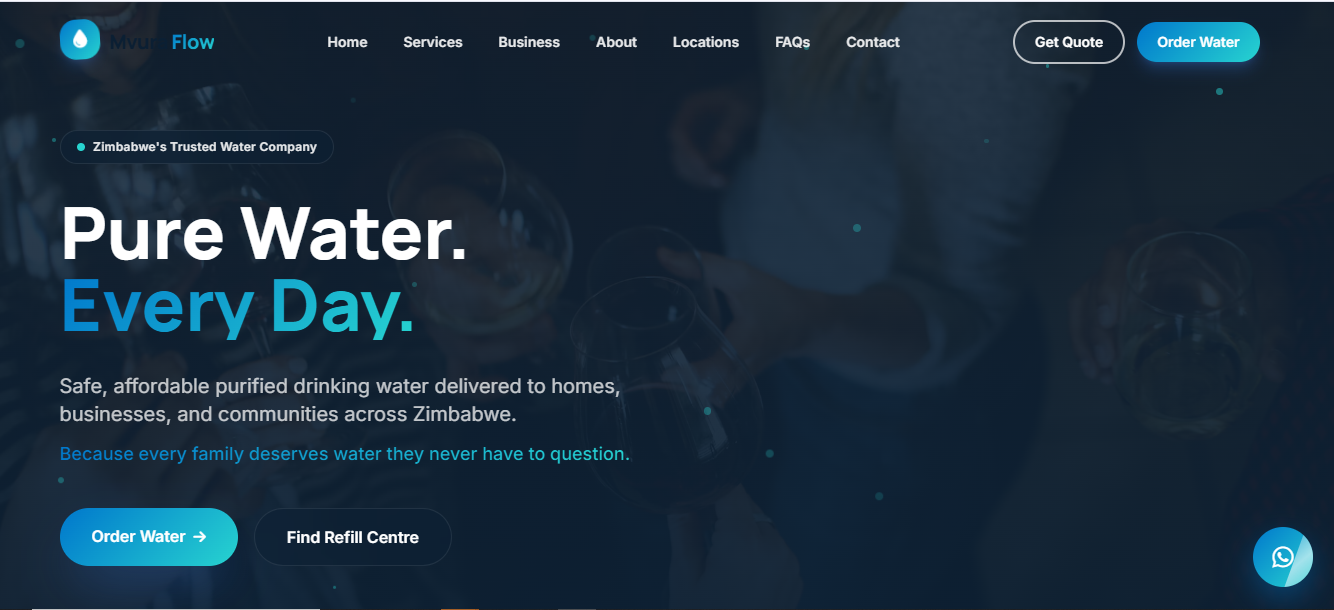 Mvura Flow website